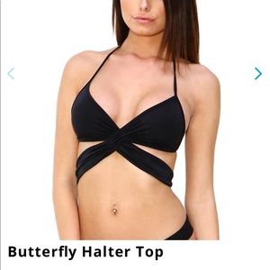Iheartraves Butterfly halter top